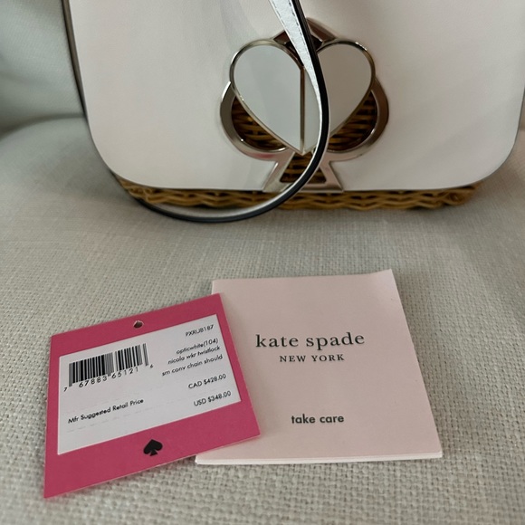 Kate Spade Nicola Wicker Twistlock shoulder bag - Picture 6 of 14